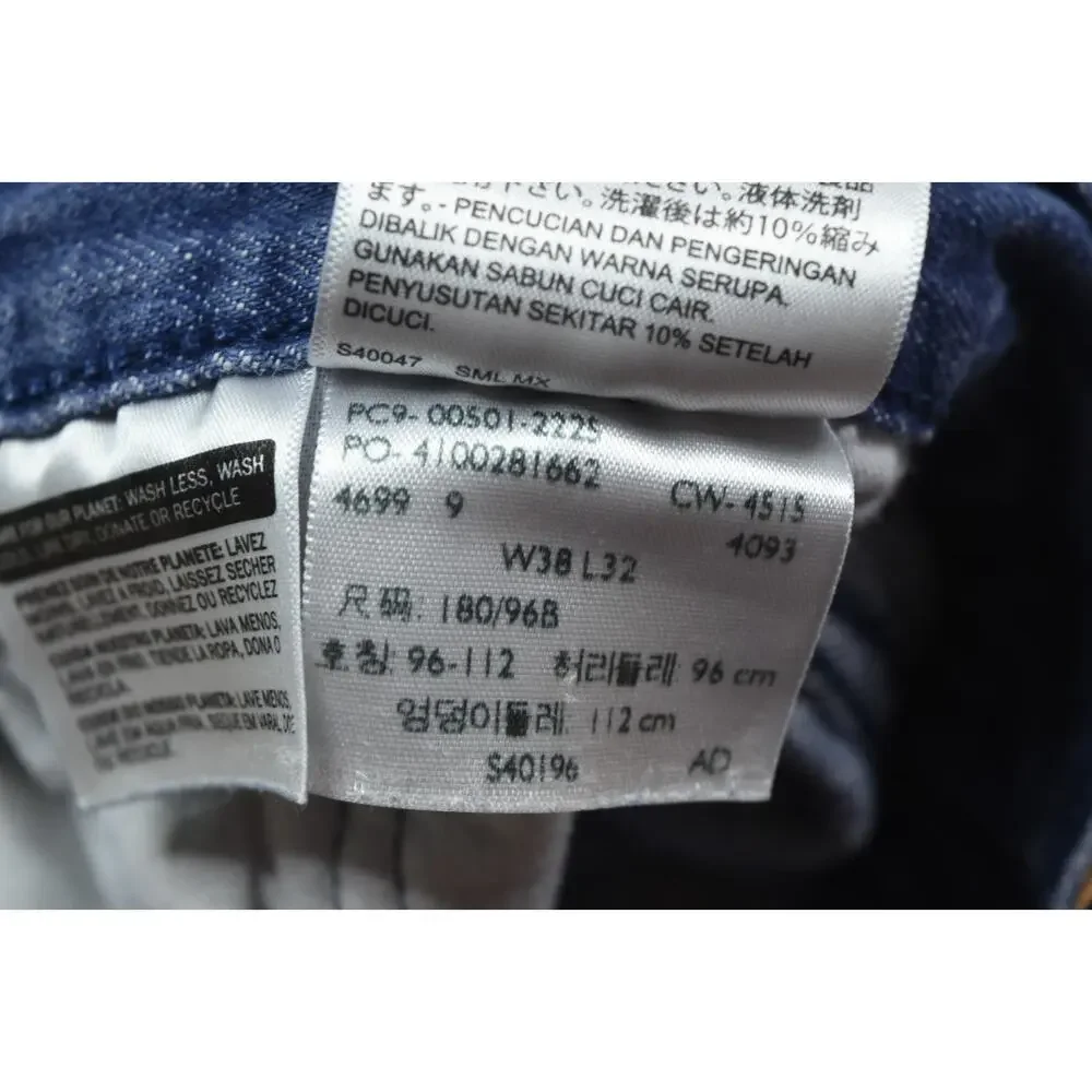 Levis 501 Shrink to Fit White Oak Cone Denim Mens 34x29 Blue Button-Fly Original